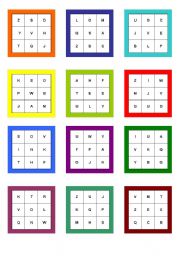 Alphabet Bingo Cards Printable